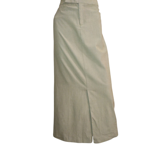 Old Navy Womens Casual High rise Front Split Stretch Maxi Skirt Tan Size 10 - Picture 7 of 10